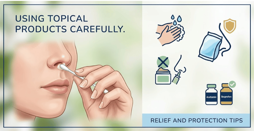 Use topical products carefully. 
