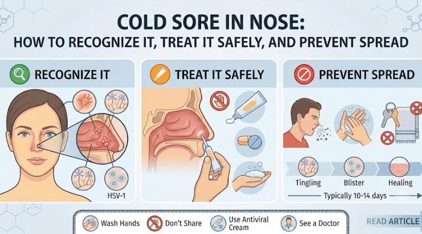 Cold Sore in Nose: How to Recognize It, Treat It Safely, and Prevent Spread 