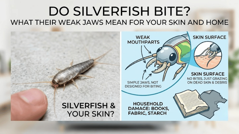do silverfish bite