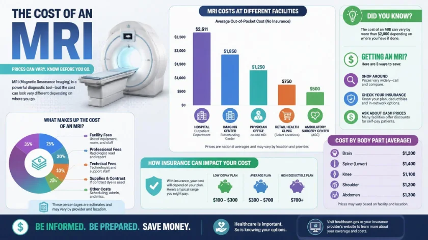 Cost of an MRI in the U.S.: What You’ll Pay With Insurance or Cash