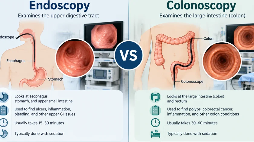 Endoscopy vs Colonoscopy: The Complete Guide to Key Differences, Prep, Purpose, Recovery, Pro Tips, and More